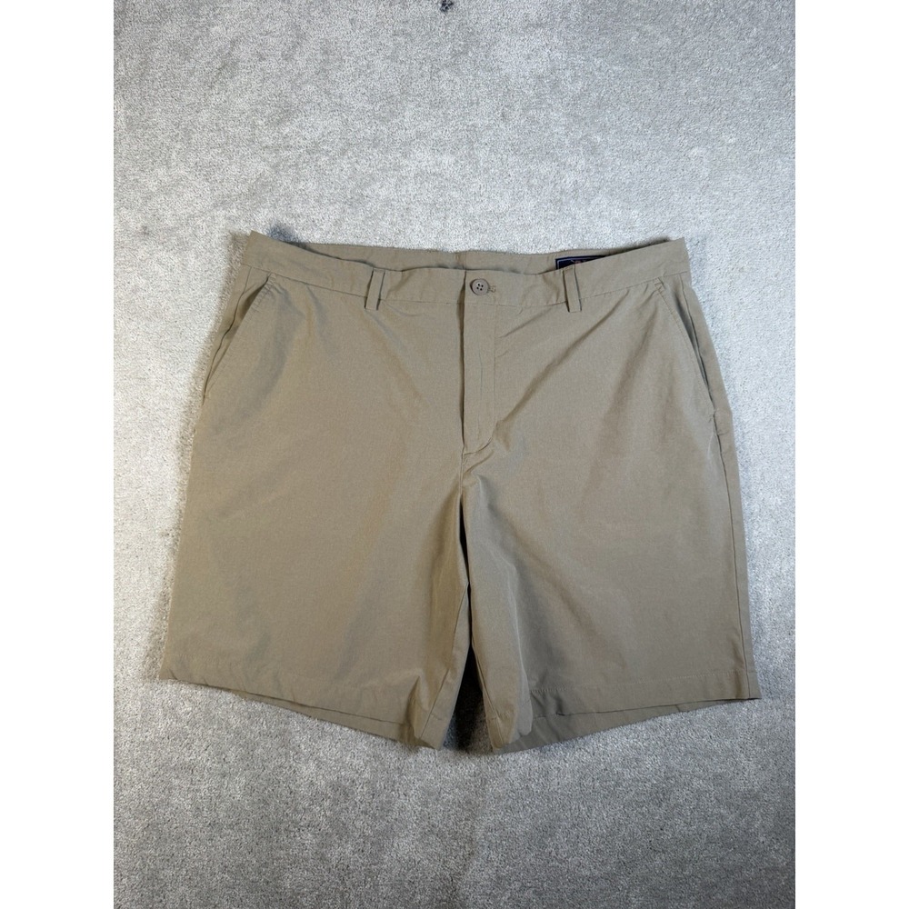 Vineyard Vines Shorts Men 40 Tan Breaker Short Chino Golf Performance Stretch 8"